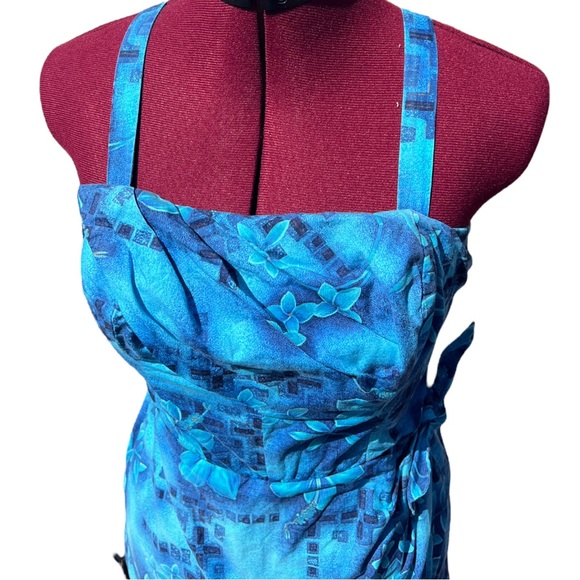 VTG Blue Floral 60's Paradise Hawaii Sun Suit Romper See Measurements in listing - Picture 6 of 15